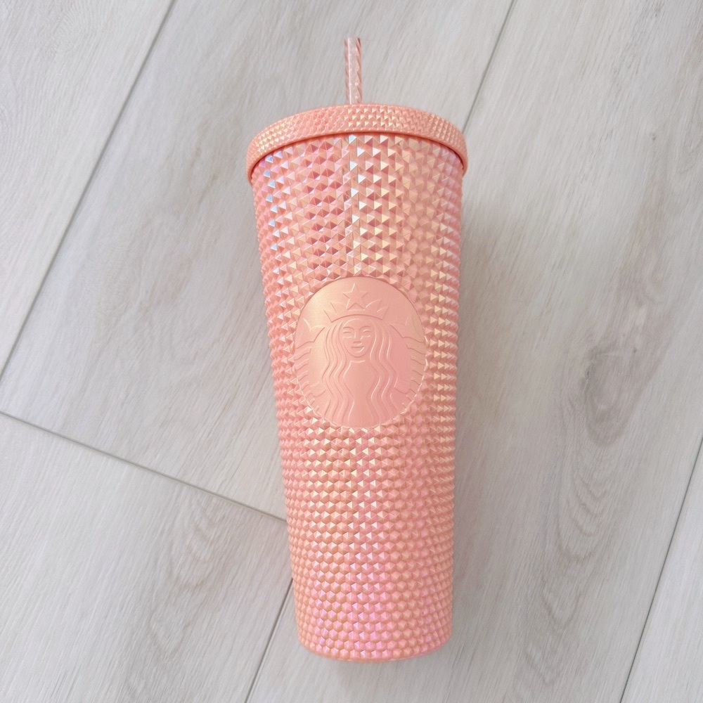Starbucks Studded Venti Light Pink Cold Cup Tumbler, 24oz.